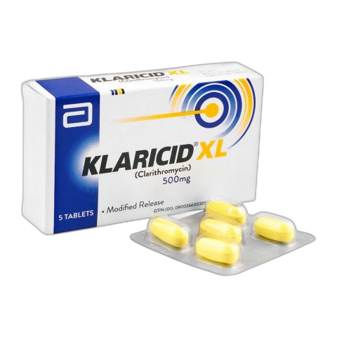 Abbott Klaricid-XL Tablet, 500mg, 5-Pack