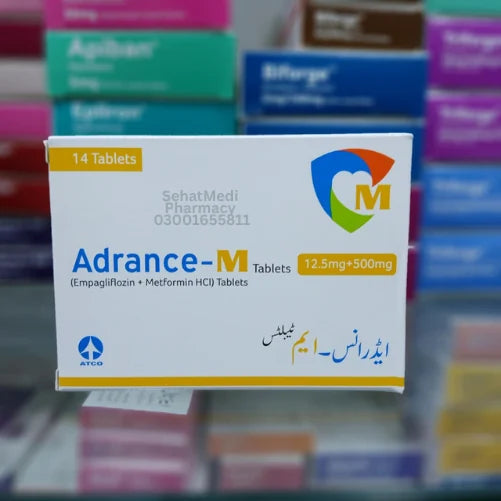Adrance-M 12.5mg/500mg tablets
