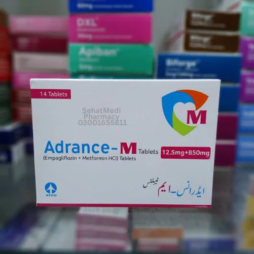 Adrance-M 12.5mg/850mg tablets