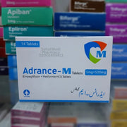 Adrance-M 5mg/500mg tablets