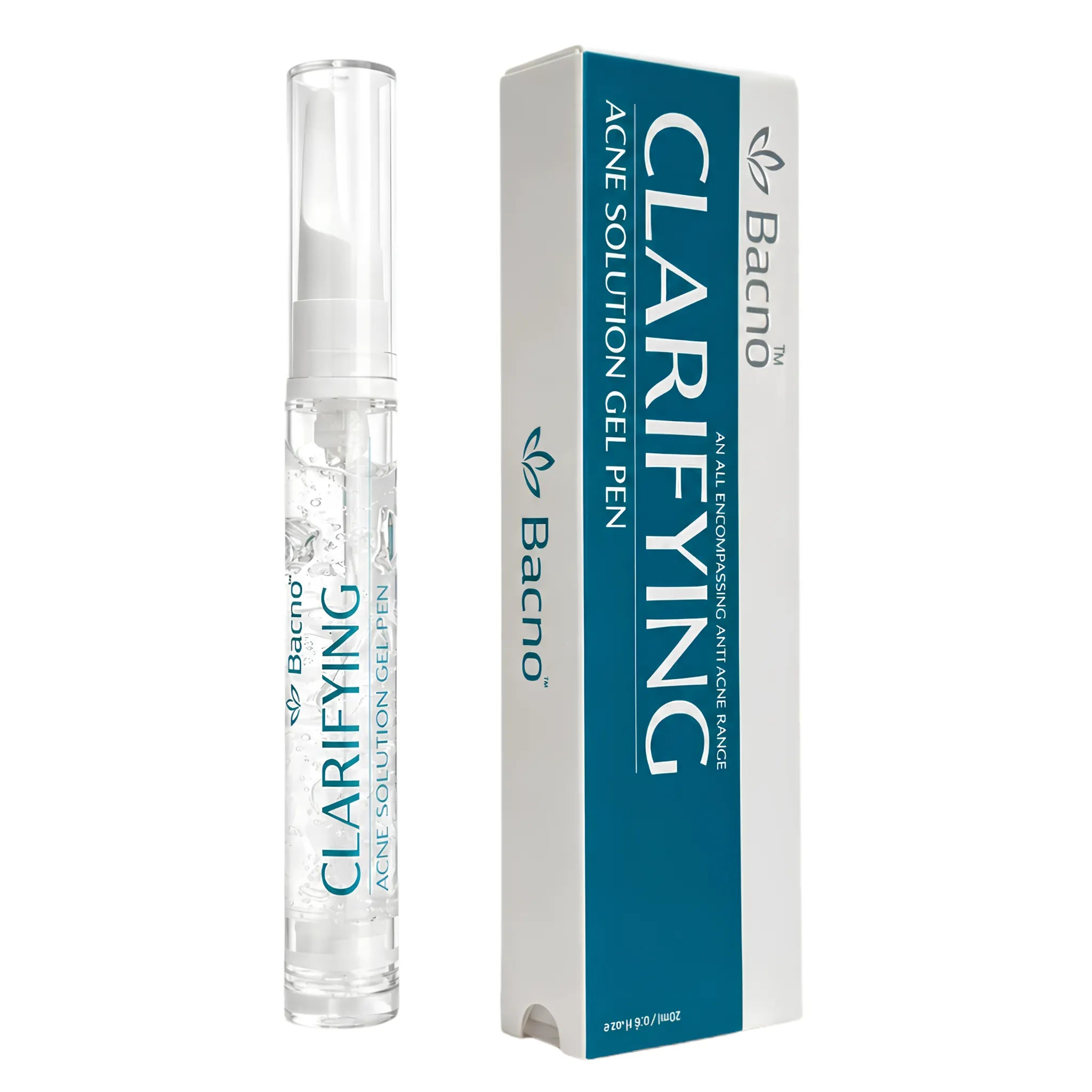 Bacno Clarifying Acne Solution Gel Pen with Azelaic Acid, LHA, Niacinamide, and Salicylic Acid for targeted acne spot treatment