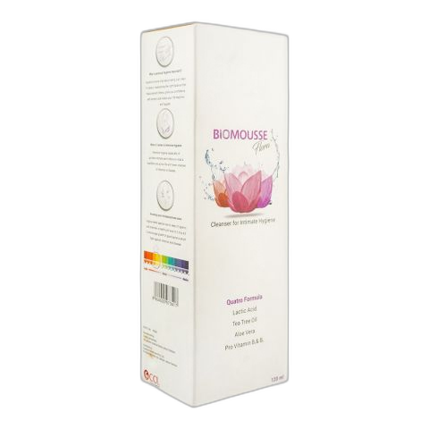 CCL Pharmaceuticals Biomousse Flora Cleanser For Intimate Hygiene, 120ml