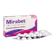 CCL Pharmaceuticals Mirabet Tablet, 25mg, 20-Pack