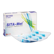 CCL Pharmaceuticals Sita-Met Tablet, 50/1000mg, 14-Pack