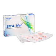 CCL Pharmaceuticals Sita-Met Tablet, 50/500mg, 14-Pack