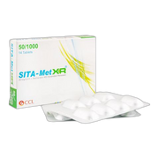 CCL Pharmaceuticals Sita-Met XR Tablet, 50/1000mg, 14-Pack
