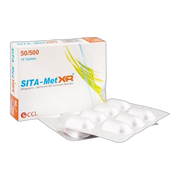 CCL Pharmaceuticals Sita-Met XR Tablet, 50/500mg, 14-Pack