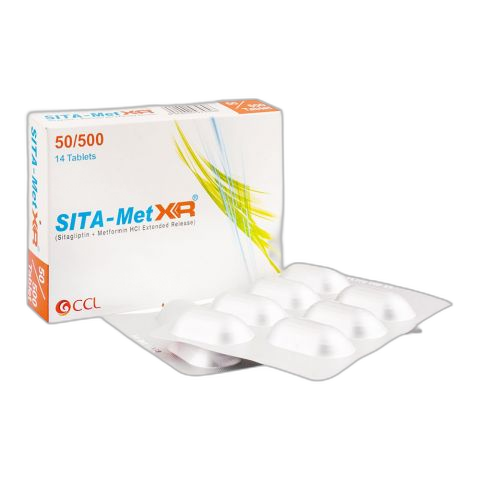 CCL Pharmaceuticals Sita-Met XR Tablet, 50/500mg, 14-Pack