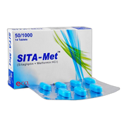 CCL Pharmaceuticals Sita Met Tablet, 50mg+1000mg, 14-Pack