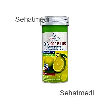 Cac-1000 Plus Effervescent Lemon Flavor Tablets (1 Bottle = 10 Tablets)