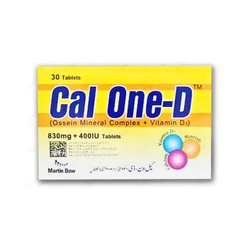 Cal One-D Tablets 830mg/400Iu