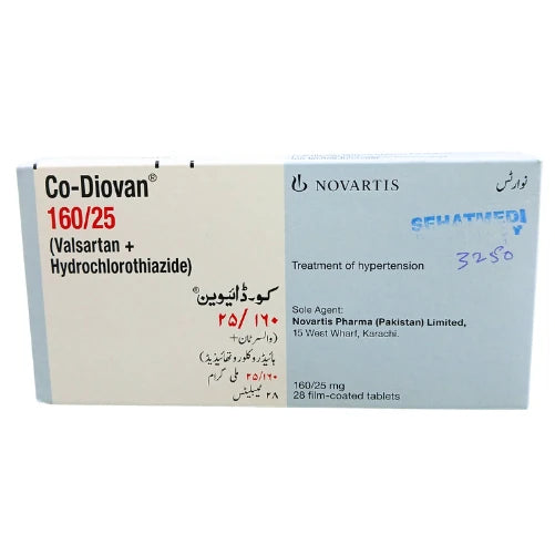 Co-Diovan Tablets 160/25mg