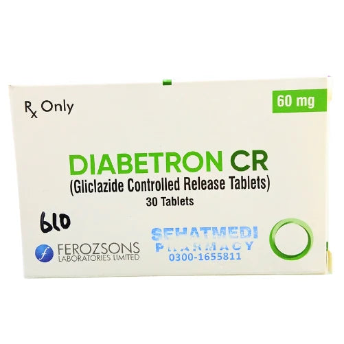 Diabetron Cr 60mg Tablets