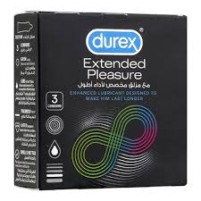 Durex Extended Pleasure Condoms (1 Pack = 3Pcs)