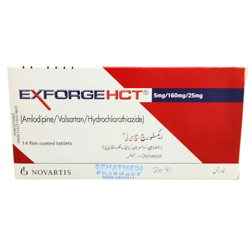 Exforge Hct Tablets 5/160/25mg