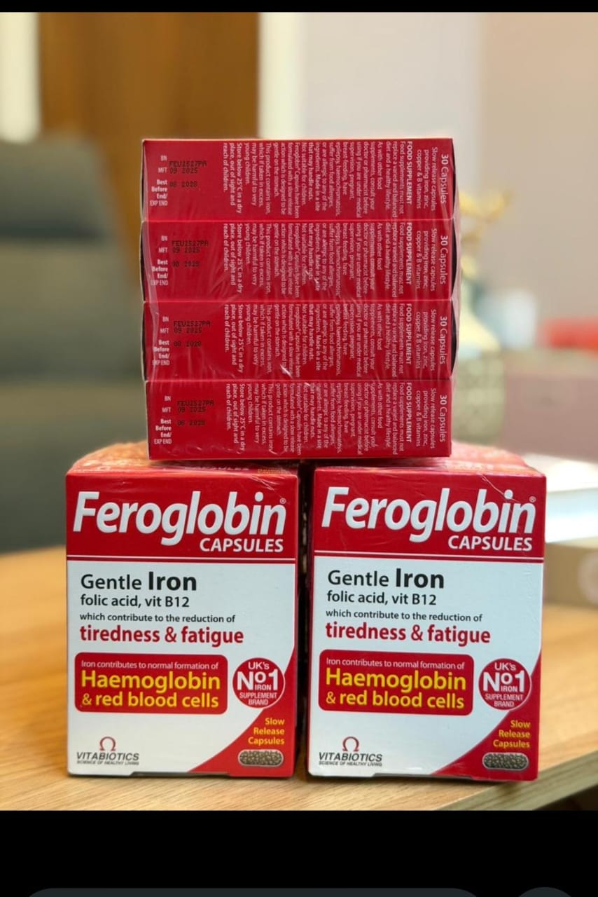 Feroglobin Capsules  Iron, Folic Acid & B12