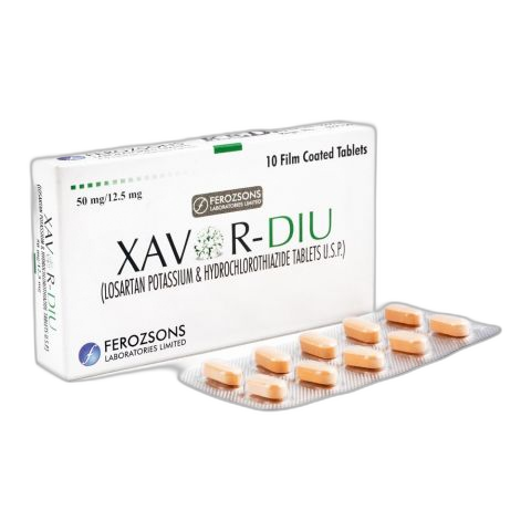 Ferozsons Laboratories Xavor-DIU Tablet, 50mg/12.5mg, 10-Pack