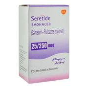 GSK Seretide Evohaler, 25/250mcg, 120 Metered Actuations
