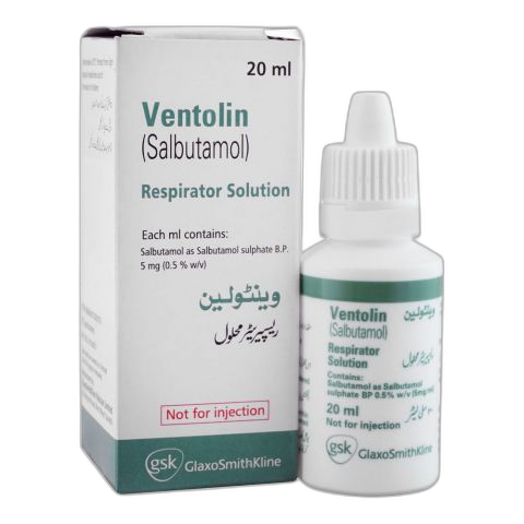 GSK Ventolin Respirator Solution, 20ml