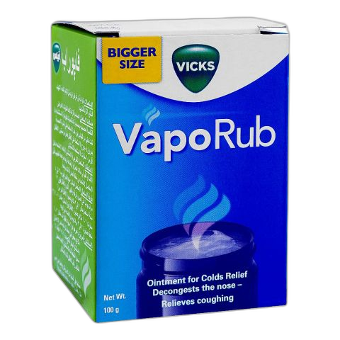 GSK Vicks Vapo Rub Ointment For Cold Relief, 100g