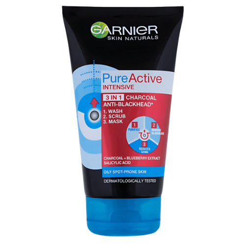 Garnier Pure Active Intensive 3 in 1 Charcoal 100ml