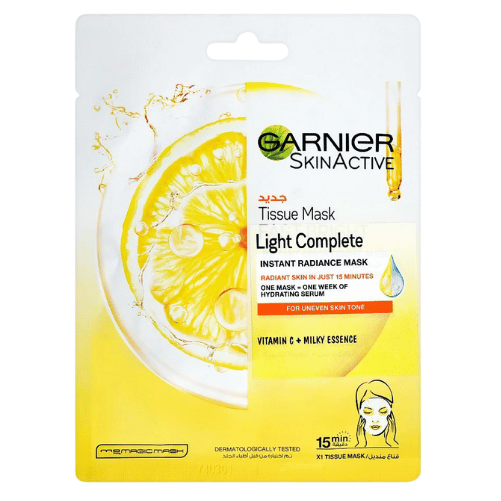 Garnier Skin Active Tissue Mask Light Complete Instant Radiance Mask 28g