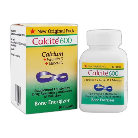 Gemini Pharmaceutical Calcite-600 Tablet, 30-Pack
