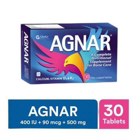 Getz Pharma Agnar Supplement Tablet, For Bone Care, 30-Pack