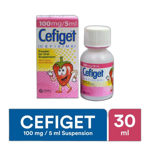 Getz Pharma Cefiget Powder Oral Suspension, 100mg/30ml