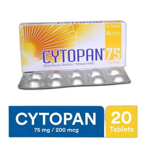 Getz Pharma Cytopan Tablet, 75mg, 20-Pack