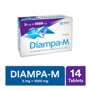 Getz Pharma Diampa-M Tablet, 5mg + 1000mg, 14-Pack