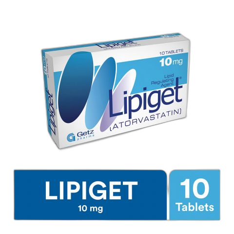 Getz Pharma Lipiget Tablet, 10mg, 10-Pack