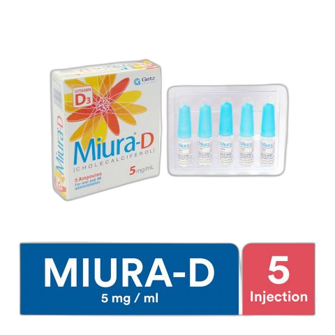 Getz Pharma Miura-D Injection, For Oral & IM Administration, 5mg/ML, 5-Pack