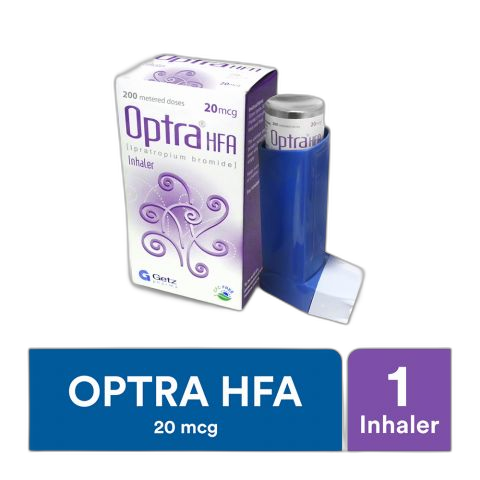 Getz Pharma Optra HFA Inhaler, 20mcg, 200 Metered Doses