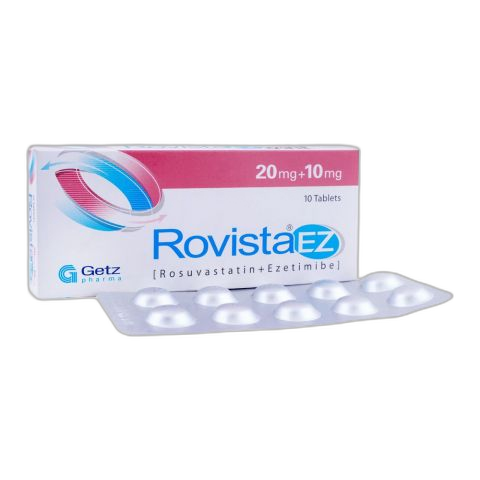 Getz Pharma Rovista EZ Tablet, 20mg + 10mg, 10-Pack