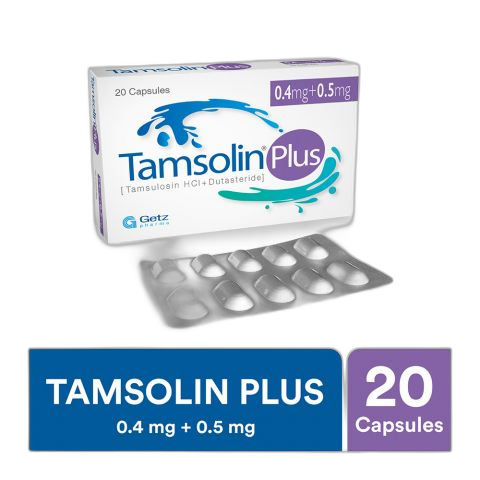 Getz Pharma Tamsolin Plus Capsule, 0.4mg + 0.5mg, 20-Pack