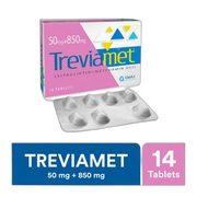 Getz Pharma Treviamet Tablet, 50mg + 850mg, 14-Pack