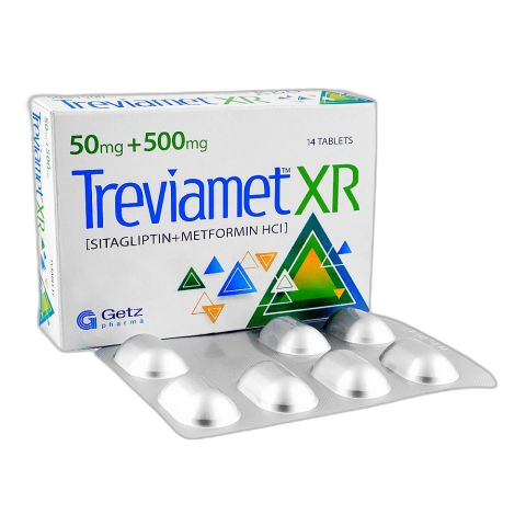 Getz Pharma Treviamet XR Tablet, 50mg+500mg, 14-Pack