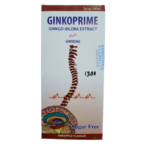 Ginkoprime sugar free 240ml syrup