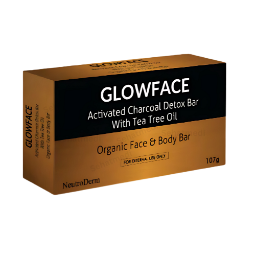 Glowface Activated Charcoal Detox Bar Tea Tree Oil - Face & Body