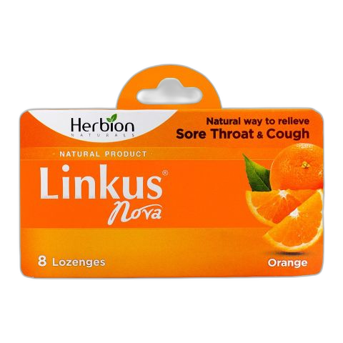 Herbion Linkus Nova Orange Lozenges Regular, 8-Pack