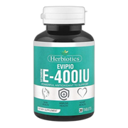 Herbiotics Evipio Vitamin E-400IU Powerful Antioxidant To Support Skin, Immune & Heart Health, 30-Pack