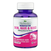 Herbiotics Herbifactor 2000mcg Biotin, For Lustrous Hair, Radiant Skin & Strong Nails, Dietary Supplement, 30-Pack
