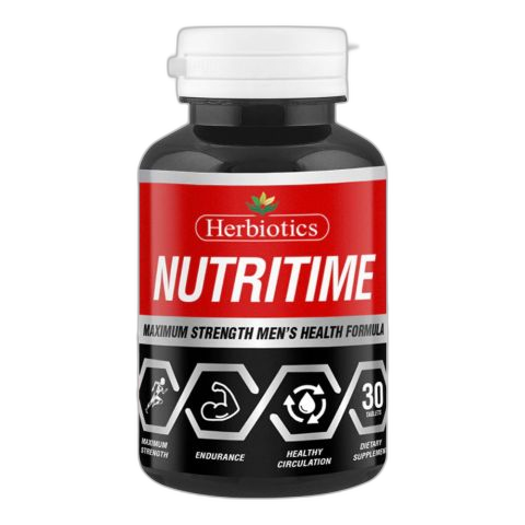 Herbiotics Nutritime Maximum Strength Men's Health Formula, Dietary Supplement, 30-Pack