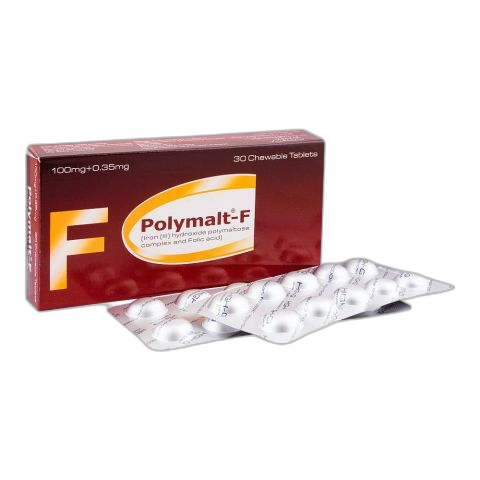 High-Q Pharmaceuticals Polymalt-F Tablet, 100mg+0.35mg, 30-Pack