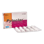 High-Q Pharmaceuticals Pyloclar Tablet, 500mg, 10-Pack