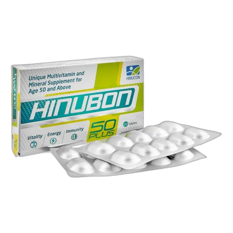 Hilton Pharma Hinubon 50 Plus Tablet, 20-Pack