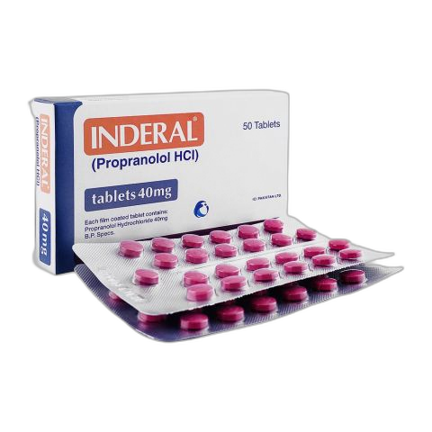 ICI Pharmaceuticals Inderal Tablet, 40mg, 50-Pack