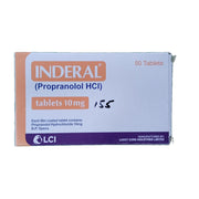 ICI Pharmaceuticals Inderal Tablet, 10mg, 50-Pack