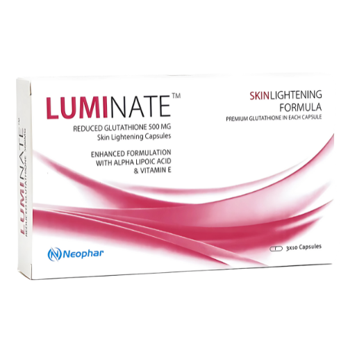 Luminate Capsules Reduce Glutathione 500mg
